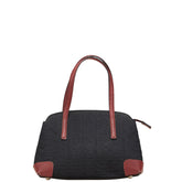 バレンシアガ ミニハンドバッグ ブラック レッド ナイロン レザー レディース BALENCIAGA 【中古】