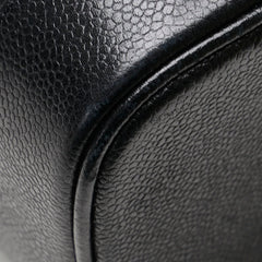 シャネル ココマーク バニティバッグ ハンドバッグ ブラック キャビアスキン レディース CHANEL 【中古】