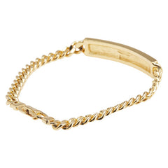 ディオール CDロゴプレート 喜平チェーン ブレスレット ゴールド メッキ レディース Dior 【中古】