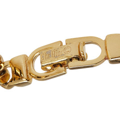 ディオール CDロゴプレート 喜平チェーン ブレスレット ゴールド メッキ レディース Dior 【中古】