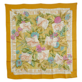 サルヴァトーレフェラガモ アニマル フラワー 花 植物 スカーフ マルチカラー シルク レディース Salvatore Ferragamo 【中古】