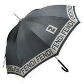 フェンディ 傘 長傘 雨傘 グレー ナイロン レディース FENDI 【中古】