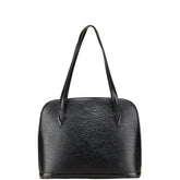 ルイ ヴィトン エピ リュサック ショルダーバッグ トートバッグ M52282 ノワール ブラック レザー レディース LOUIS VUITTON 【中古】