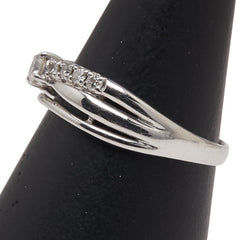 Pt900 プラチナ ダイヤ0.30ct リング 指輪 レディース 14号 【中古】