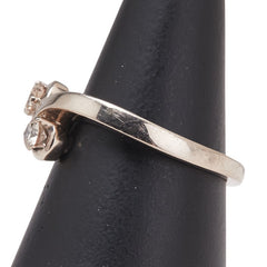 K18WG ホワイトゴールド ダイヤ0.35ct リング 指輪 レディース 14号 【中古】