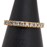 K18YG イエローゴールド ダイヤ0.50ct フルエタニティ リング 指輪 レディース 11号 【中古】