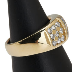 K18YG イエローゴールド ダイヤ1.01ct リング 指輪 レディース 10号 【中古】