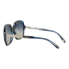 ティファニー サングラス TF4072 ブルー グラデーション プラスチック ラインストーン レディース TIFFANY&Co. 【中古】