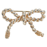 ティファニー ツイスト リボン ブローチ シルバー ゴールド K14YG イエローゴールド メタル レディース TIFFANY&Co. 【中古】