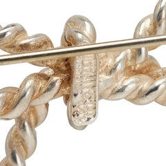 ティファニー ツイスト リボン ブローチ シルバー ゴールド K14YG イエローゴールド メタル レディース TIFFANY&Co. 【中古】