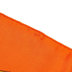 エルメス カレ90 PROUES プロテウス スカーフ オレンジ ゴールド シルク レディース HERMES 【中古】