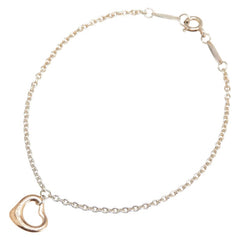 ティファニー オープンハート エルサペレッティ ブレスレット シルバー ゴールド SV925 シルバー K18YG イエローゴールド レディース TIFFANY&Co. 【中古】