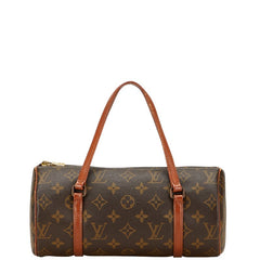 ルイ ヴィトン モノグラム パピヨン26 (旧) ハンドバッグ M51366 ブラウン PVC レザー レディース LOUIS VUITTON 【中古】