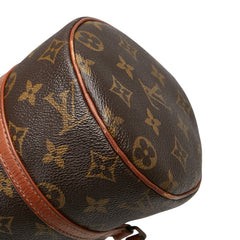 ルイ ヴィトン モノグラム パピヨン26 (旧) ハンドバッグ M51366 ブラウン PVC レザー レディース LOUIS VUITTON 【中古】
