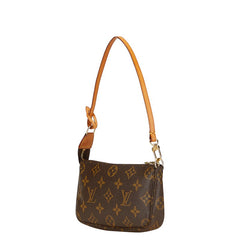 ルイ ヴィトン モノグラム ポシェット アクセソワール ショルダーバッグ M51980 ブラウン PVC レザー レディース LOUIS VUITTON 【中古】