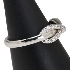 ティファニー K18WG ホワイトゴールド ダイヤモンド インフィニティ リング 指輪 レディース TIFFANY&Co. 7号 【中古】