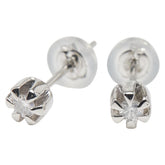 Pt900 プラチナ ダイヤ0.10ct スタッドピアス レディース 【中古】