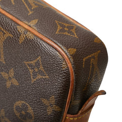 ルイ ヴィトン モノグラム ポシェット マルリーバンドリエール ショルダーバッグ M51828 ブラウン PVC レザー レディース LOUIS VUITTON 【中古】