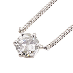 Pt850 プラチナ ダイヤ1.12ct ネックレス レディース 【中古】