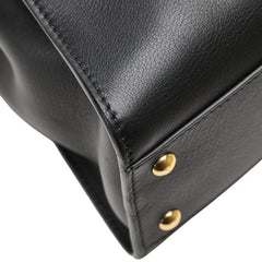 フェンディ ピーカブー ミディアム ハンドバッグ ショルダーバッグ 2WAY 8BN290 ブラック レザー レディース FENDI 【中古】