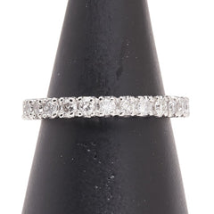 Pt900 プラチナ ダイヤ1.00ct エタニティ リング 指輪 レディース 15号 【中古】