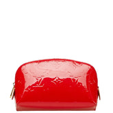 ルイ ヴィトン モノグラム ヴェルニ ポシェット コスメティック ポーチ M90172 スリーズ レッド パテントレザー レディース LOUIS VUITTON 【中古】