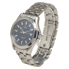 オメガ シーマスター 腕時計 2511.81 クオーツ ブルー文字盤 ステンレススチール レディース OMEGA 【中古】