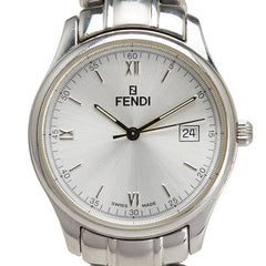 フェンディ 腕時計 210G クオーツ シルバー文字盤 ステンレススチール メンズ FENDI 【中古】