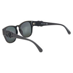 シャネル ウェリントン ココマーク サングラス 5455-Q-B 888/S4 ブラック プラスチック レザー レディース CHANEL 【中古】