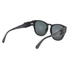 シャネル ウェリントン ココマーク サングラス 5455-Q-B 888/S4 ブラック プラスチック レザー レディース CHANEL 【中古】