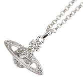 ヴィヴィアンウエストウッド ペンダント ラインストーン ネックレス シルバー メタル レディース Vivienne Westwood 【中古】