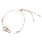 スワロフスキー ローズゴールド メッキ クリスタル Dextera インターロッキングループ ブレスレット レディース SWAROVSKI 【中古】