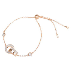 スワロフスキー ローズゴールド メッキ クリスタル Dextera インターロッキングループ ブレスレット レディース SWAROVSKI 【中古】