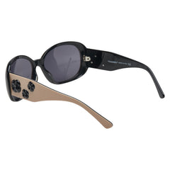 シャネル カメリア ココマーク スモーク サングラス 5113 ブラック ベージュ プラスチック レディース CHANEL 【中古】