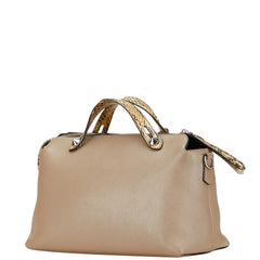 フェンディ バイザウェイ ハンドバッグ ショルダーバッグ 2WAY 8BL124 ベージュ レザー レディース FENDI 【中古】