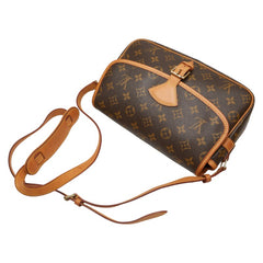 ルイ ヴィトン モノグラム ソローニュ 斜め掛け ショルダーバッグ M42250 ブラウン PVC レザー レディース LOUIS VUITTON 【中古】