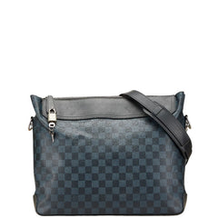 ルイ ヴィトン ダミエ コバルト グリニッジ ショルダーバッグ メッセンジャーバッグ N41348 ネイビー ブラック PVC レザー メンズ LOUIS VUITTON 【中古】