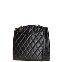 シャネル マトラッセ ココマーク チェーン ショルダーバッグ トートバッグ ブラック ラムスキン レディース CHANEL 【中古】