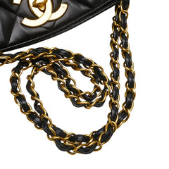 シャネル マトラッセ ココマーク チェーン ショルダーバッグ トートバッグ ブラック ラムスキン レディース CHANEL 【中古】