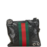 グッチ シェリーライン GGインプリメ 斜め掛け ショルダーバッグ 269379 ブラック PVC レザー レディース GUCCI 【中古】