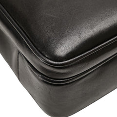 シャネル ココマーク チェーン ショルダーバッグ ブラック ラムスキン レディース CHANEL 【中古】