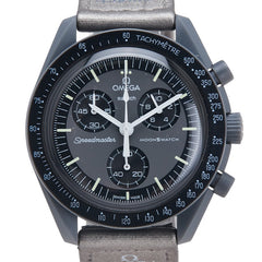 オメガ × スウォッチ Swatch スピードマスター ムーンウォッチ MISSION TO MERCURY 腕時計 SO33A100 クオーツ ブラック文字盤 セラミック ナイロン メンズ OMEGA 【中古】