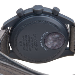 オメガ × スウォッチ Swatch スピードマスター ムーンウォッチ MISSION TO MERCURY 腕時計 SO33A100 クオーツ ブラック文字盤 セラミック ナイロン メンズ OMEGA 【中古】