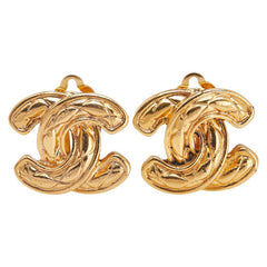 シャネル マトラッセ ココマーク イヤリング ゴールド メッキ レディース CHANEL 【中古】