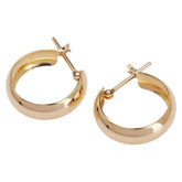 K18YG イエローゴールド フープ ピアス レディース 【中古】