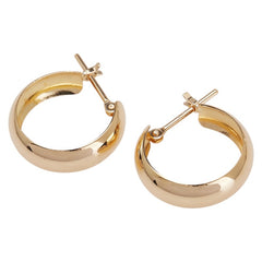 K18YG イエローゴールド フープ ピアス レディース 【中古】