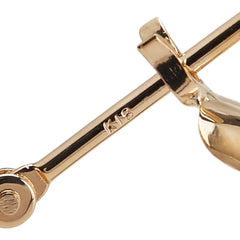 K18YG イエローゴールド フープ ピアス レディース 【中古】