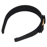 サルヴァトーレフェラガモ ヴァラリボン カチューシャ ヘアアクセサリー ブラック キャンバス プラスチック レディース Salvatore Ferragamo 【中古】