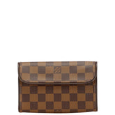 ルイ ヴィトン ダミエ ポシェット フロランティーヌ ポーチ N51856 ブラウン PVC レザー レディース LOUIS VUITTON 【中古】