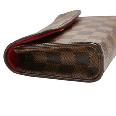 ルイ ヴィトン ダミエ ポシェット フロランティーヌ ポーチ N51856 ブラウン PVC レザー レディース LOUIS VUITTON 【中古】